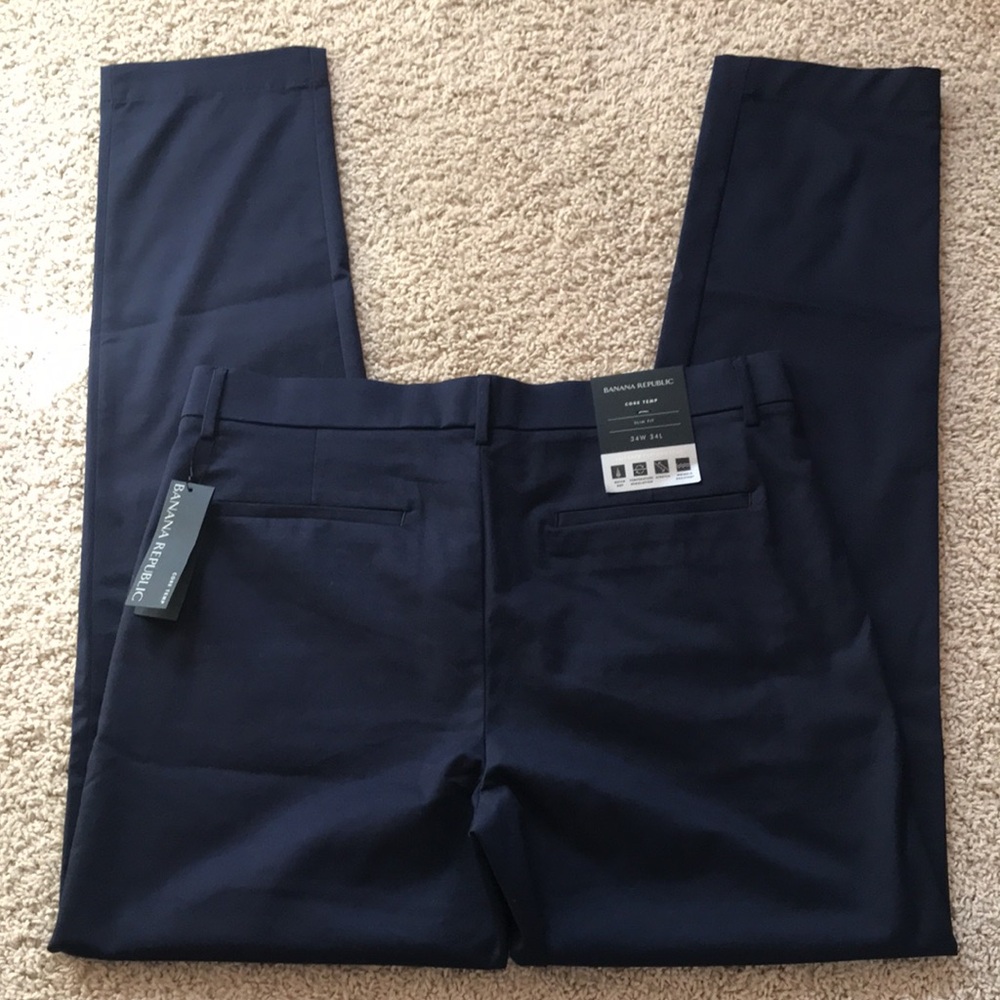 🐬Banana Republic Core Temp Men's Navy Pants - Picture 8 of 10